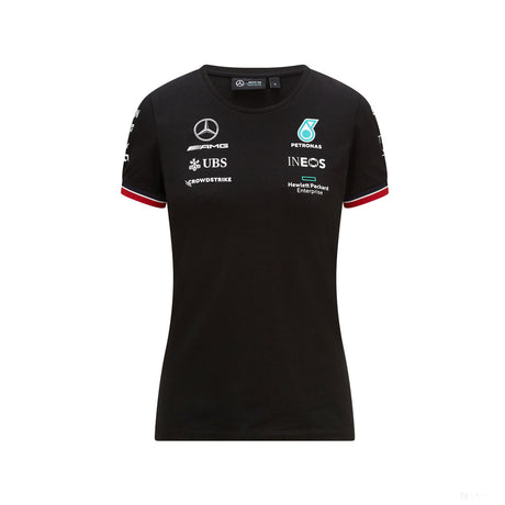 Dámske tričko Mercedes, Team, Black, 2021 - FansBRANDS®