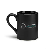 Mercedes hrnček, logo Team, 300 ml, čierny, 2022
