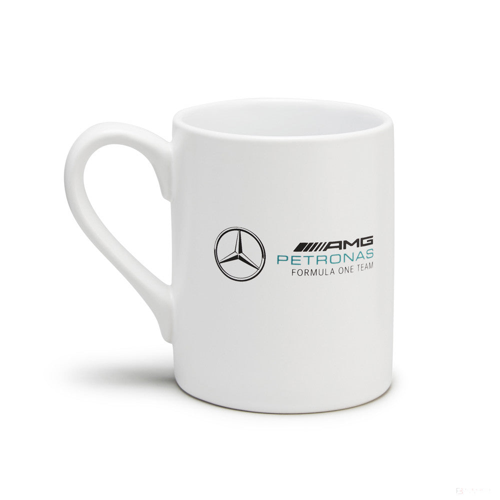 Mercedes hrnček, logo Team, 300 ml, biely, 2022