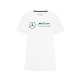Dámske tričko Mercedes, veľké logo, biele, 2022
