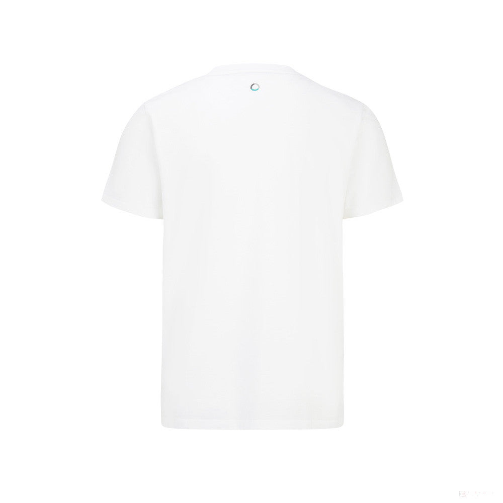 Tričko Mercedes, veľké logo, biele, 2022