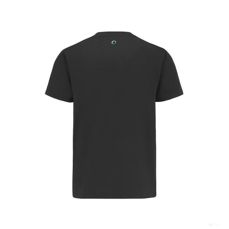 Tričko Mercedes, malé logo, čierne, 2022