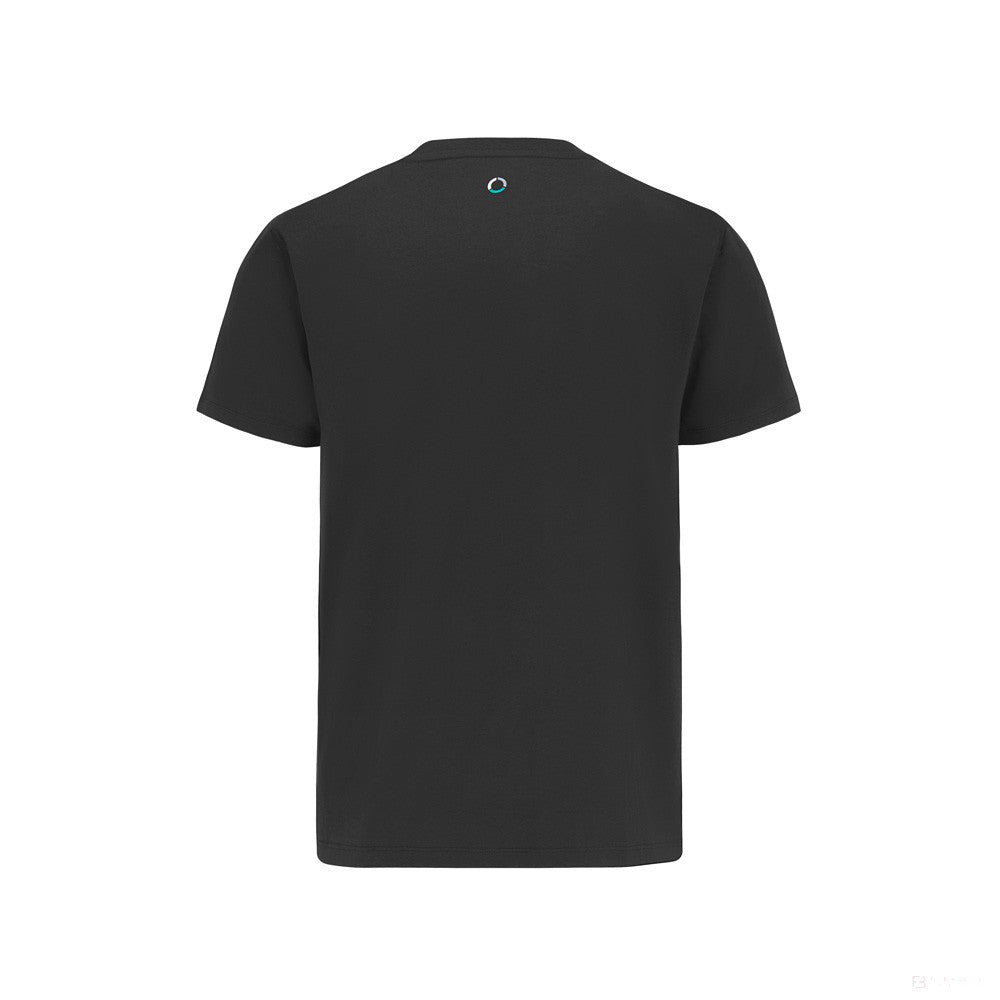 Tričko Mercedes, malé logo, čierne, 2022 - FansBRANDS®