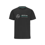 Detské tričko Mercedes, veľké logo, čierne, 2022 - FansBRANDS®