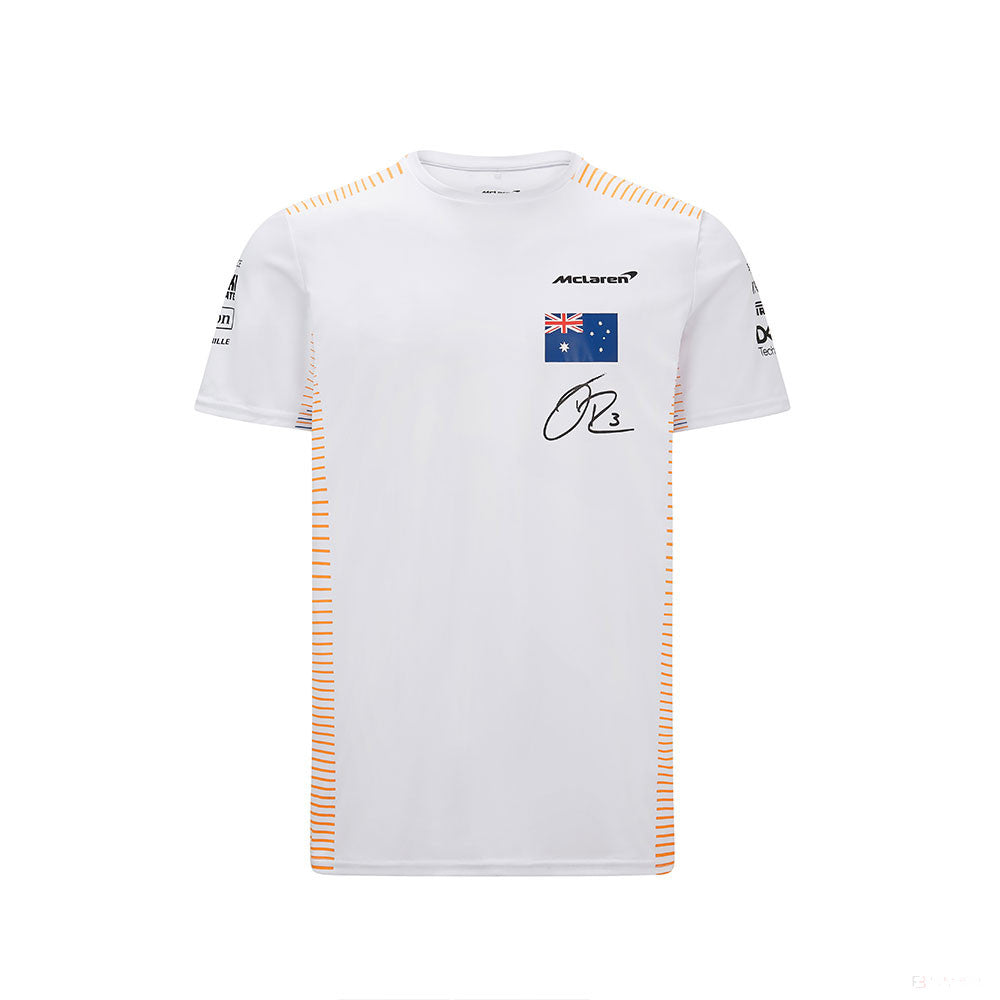 Tričko McLaren, Daniel Ricciardo, biele, 2021