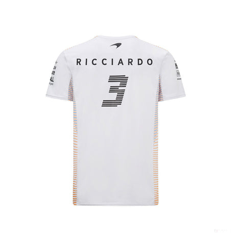 Tričko McLaren, Daniel Ricciardo, biele, 2021 - FansBRANDS®
