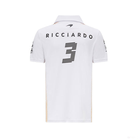 McLaren Polo, Daniel Ricciardo, White, 2021