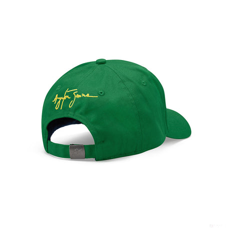 Bejzbalová šiltovka Ayrton Senna, logo, zelená, 2021