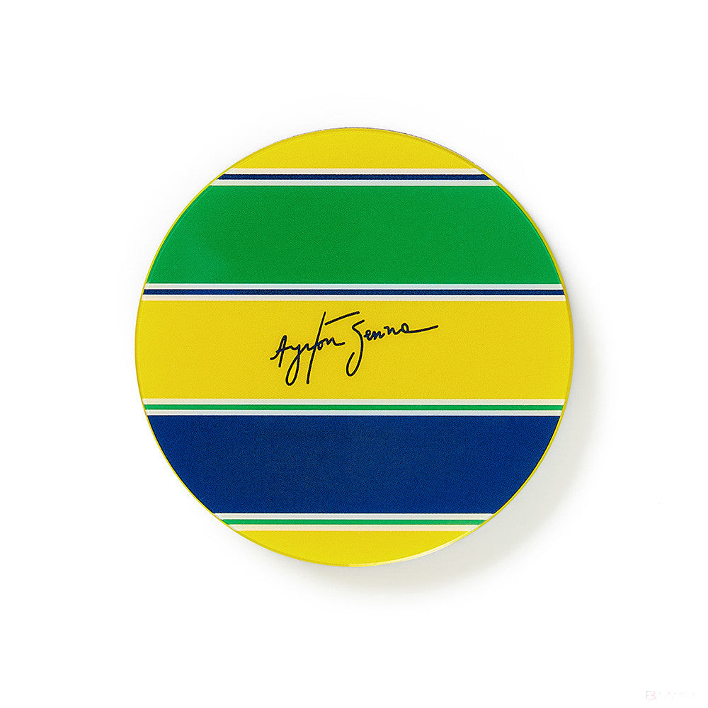 Ayrton Senna magnet na chladničku, Fanwear, žltá, 2021