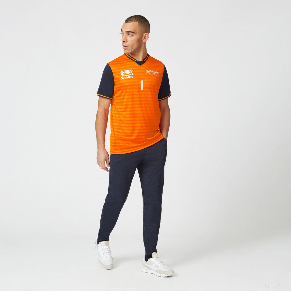 Tričko Red Bull, športové oblečenie Max Verstappen, oranžové, 2022