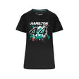 Dámske tričko Mercedes Lewis Hamilton, LEWIS #44, čierne, 2022 - FansBRANDS®