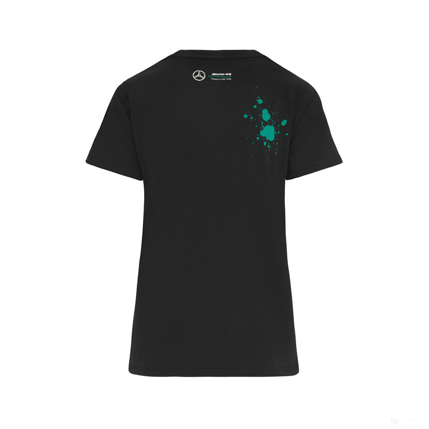 Dámske tričko Mercedes Lewis Hamilton, LEWIS #44, čierne, 2022 - FansBRANDS®