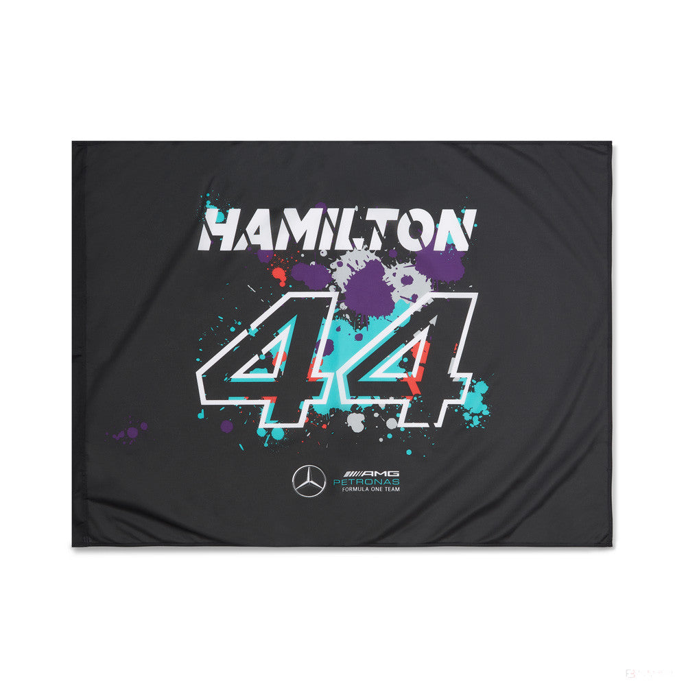 Vlajka Mercedes, Lewis Hamilton 120x90 cm, viacfarebná, 2022