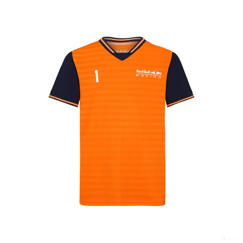 Detské tričko Red Bull, športové oblečenie Max Verstappen, oranžové, 2022