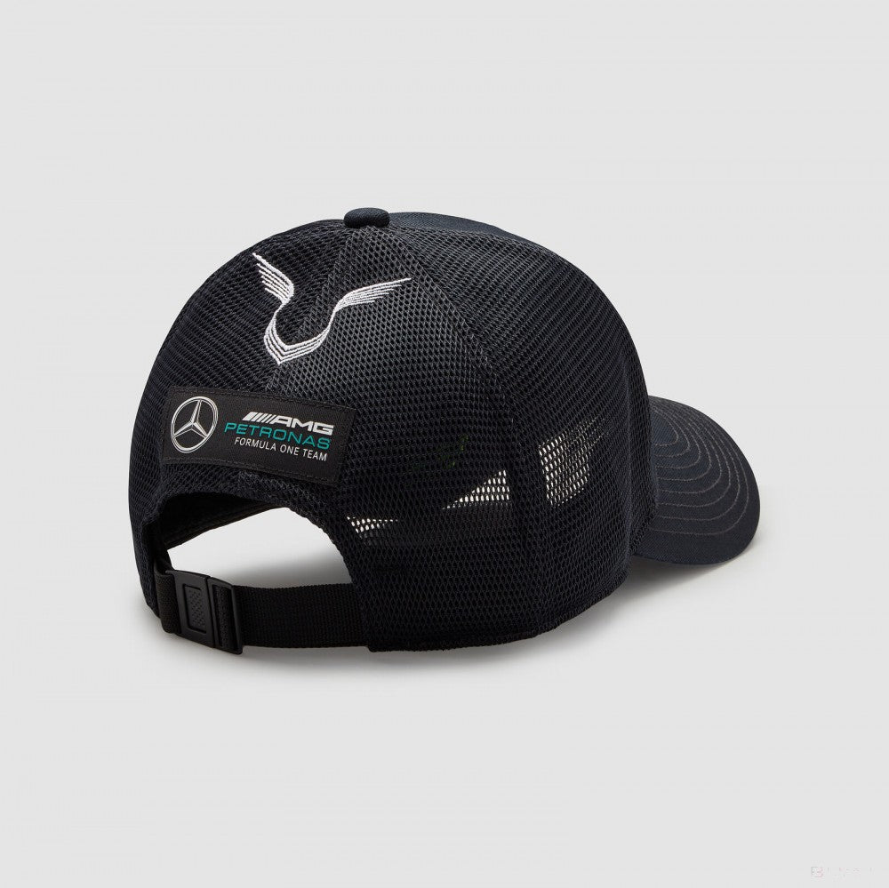 Bejzbalová čiapka Mercedes, Lewis Hamilton Trucker, pre dospelých, čierna, 2022 - FansBRANDS®