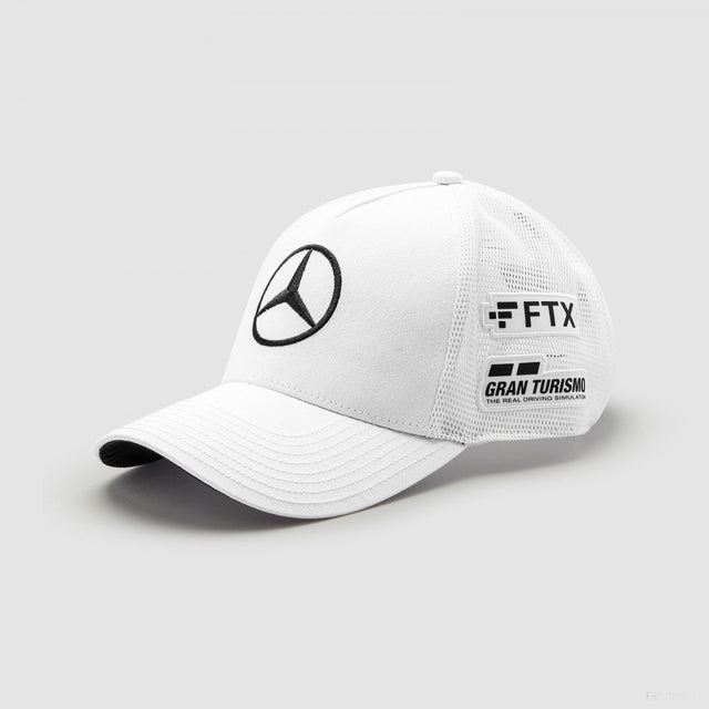 Bejzbalová čiapka Mercedes, Lewis Hamilton Trucker, dospelá, biela, 2022 - FansBRANDS®