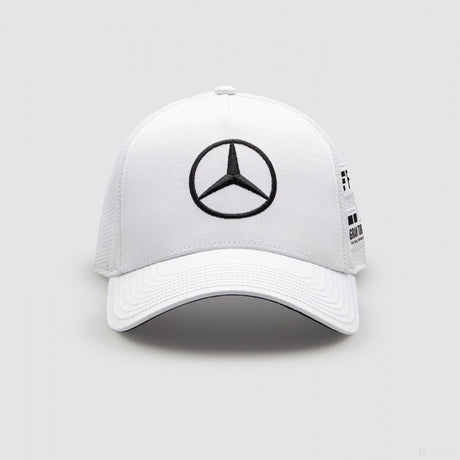 Bejzbalová čiapka Mercedes, Lewis Hamilton Trucker, dospelá, biela, 2022