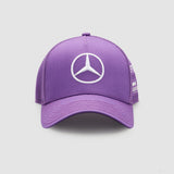Bejzbalová čiapka Mercedes, Lewis Hamilton Trucker, pre dospelých, fialová, 2022