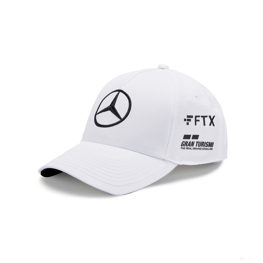 Bejzbalová čiapka Mercedes, Lewis Hamilton, dospelá, biela, 2022