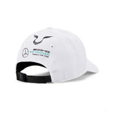 Bejzbalová čiapka Mercedes, Lewis Hamilton, dospelá, biela, 2022