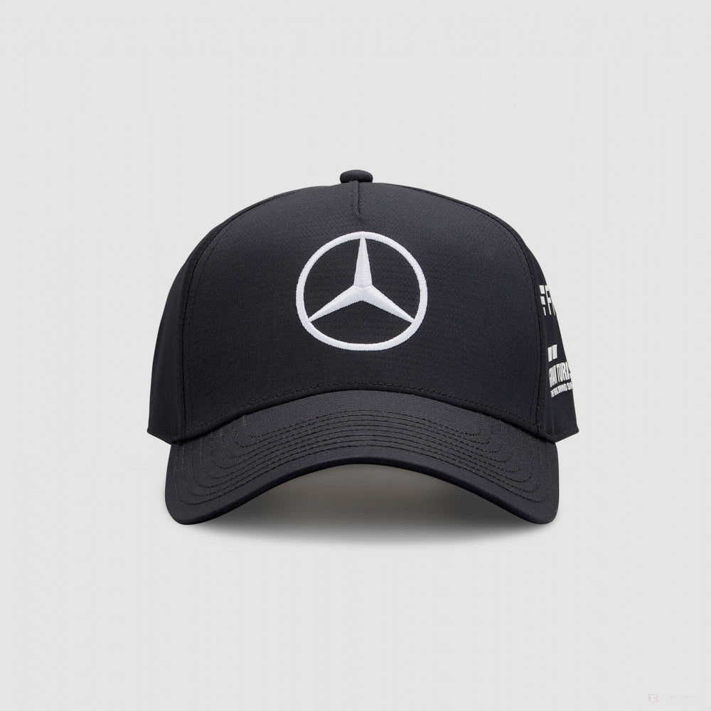 Baseballová čiapka Mercedes, Lewis Hamilton, deti, čierna, 2022