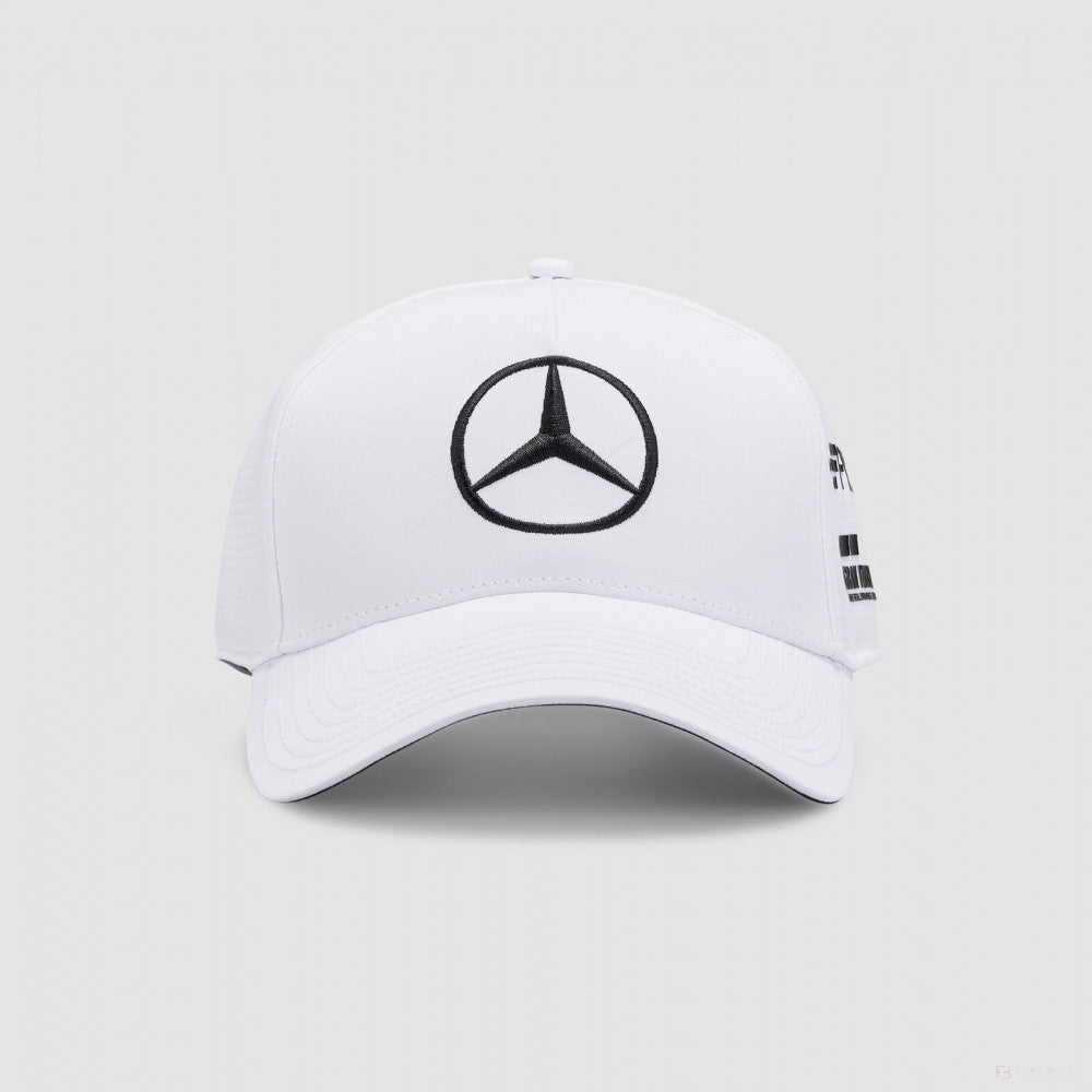 Bejzbalová čiapka Mercedes, Lewis Hamilton, deti, biela, 2022