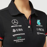 Mercedes Dámske Polo, Team, Čierna, 2022 - FansBRANDS®