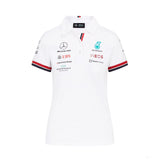 Mercedes Dámske Polo, Team, Biela, 2022 - FansBRANDS®