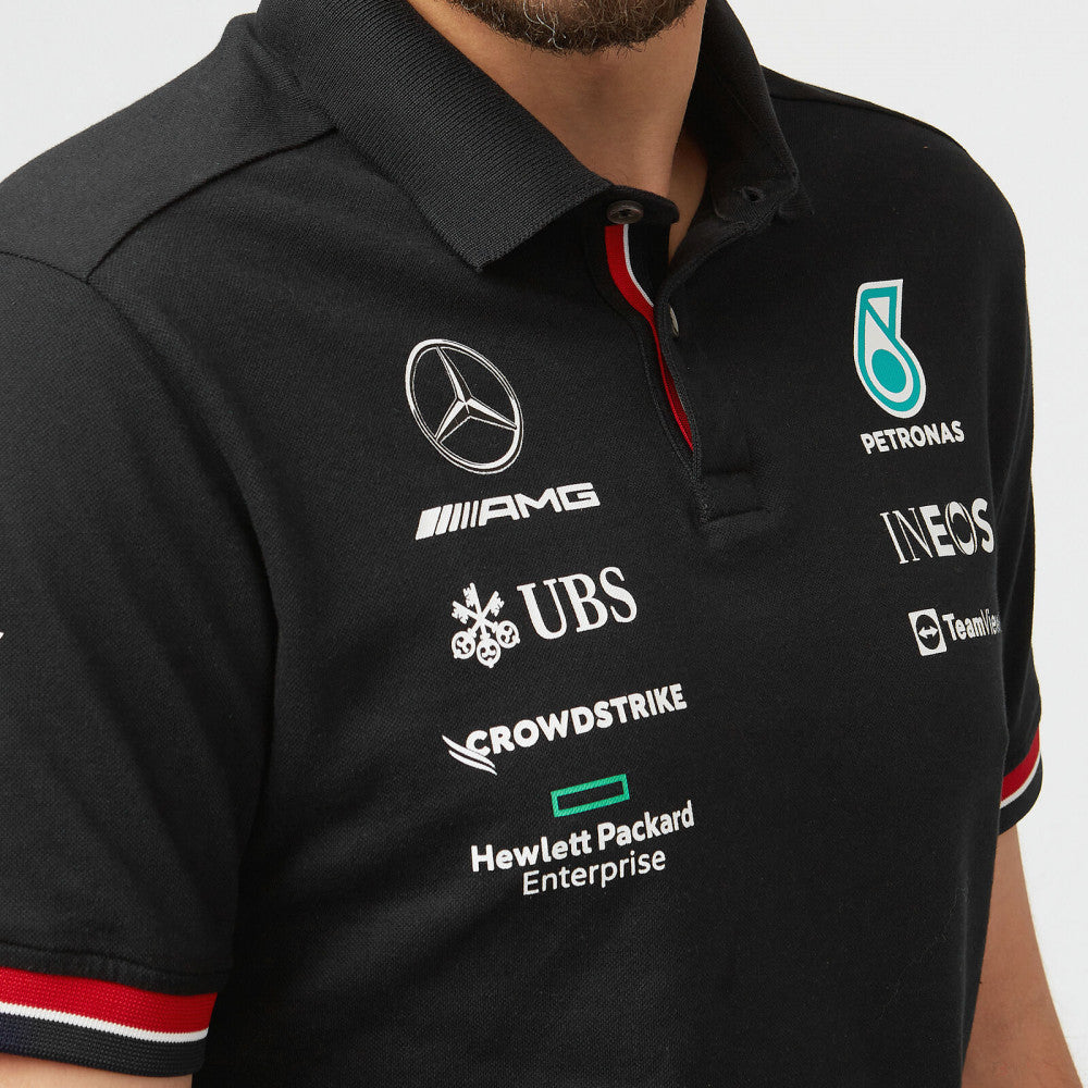 Mercedes Polo, Team, Black, 2022 - FansBRANDS®