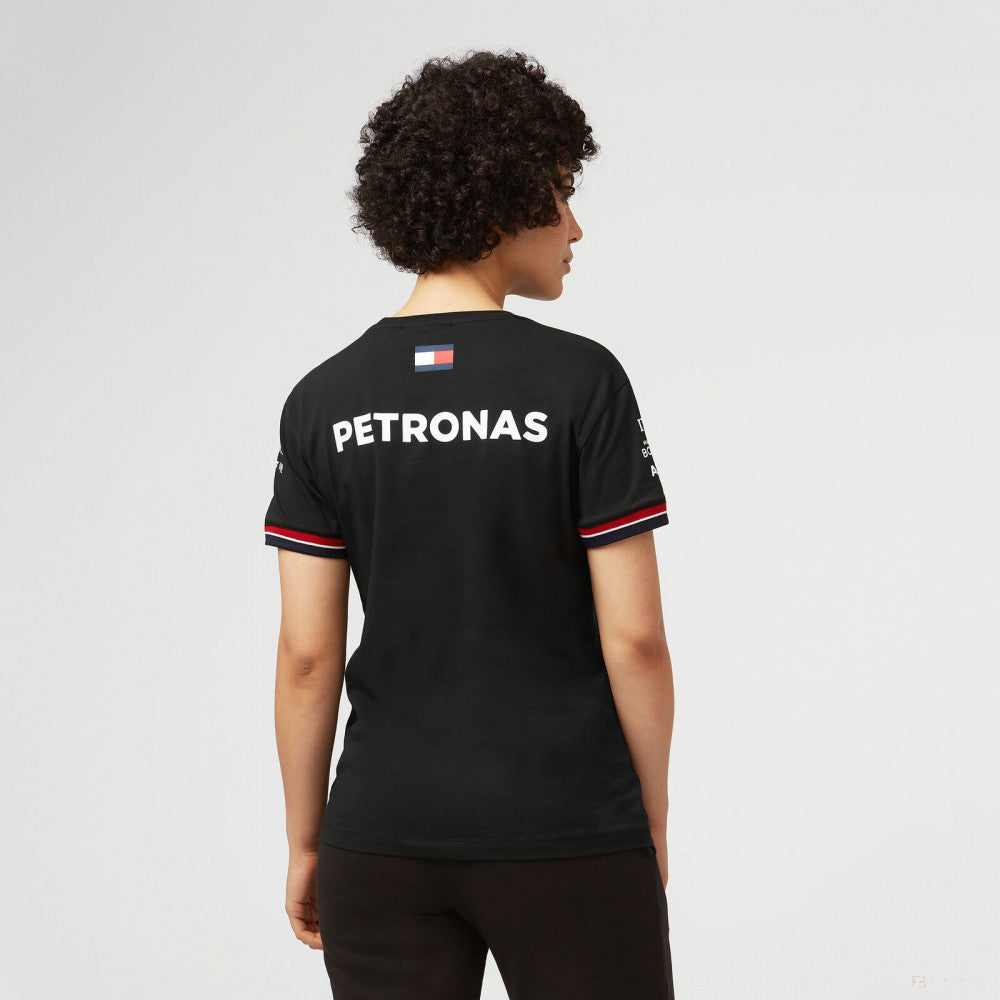 Dámske tričko Mercedes, tímové, čierne, 2022