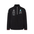 Sveter Mercedes, tímový 1/4 zips, čierny, 2022 - FansBRANDS®