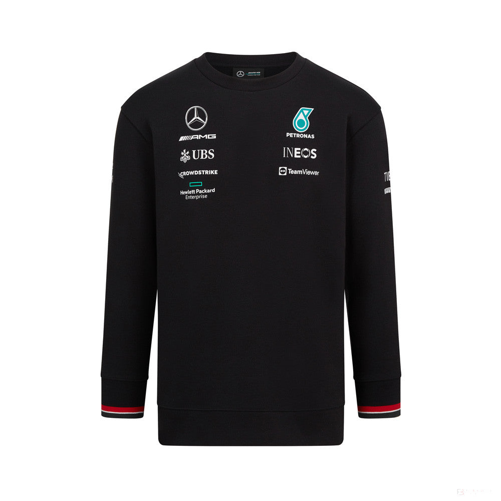 Sveter Mercedes, posádka, čierny, 2022 - FansBRANDS®