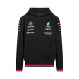 Detský sveter Mercedes s kapucňou, tímový, čierny, 2022 - FansBRANDS®
