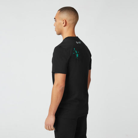 Tričko Mercedes George Russell, GEORGE #63, čierne, 2022 - FansBRANDS®