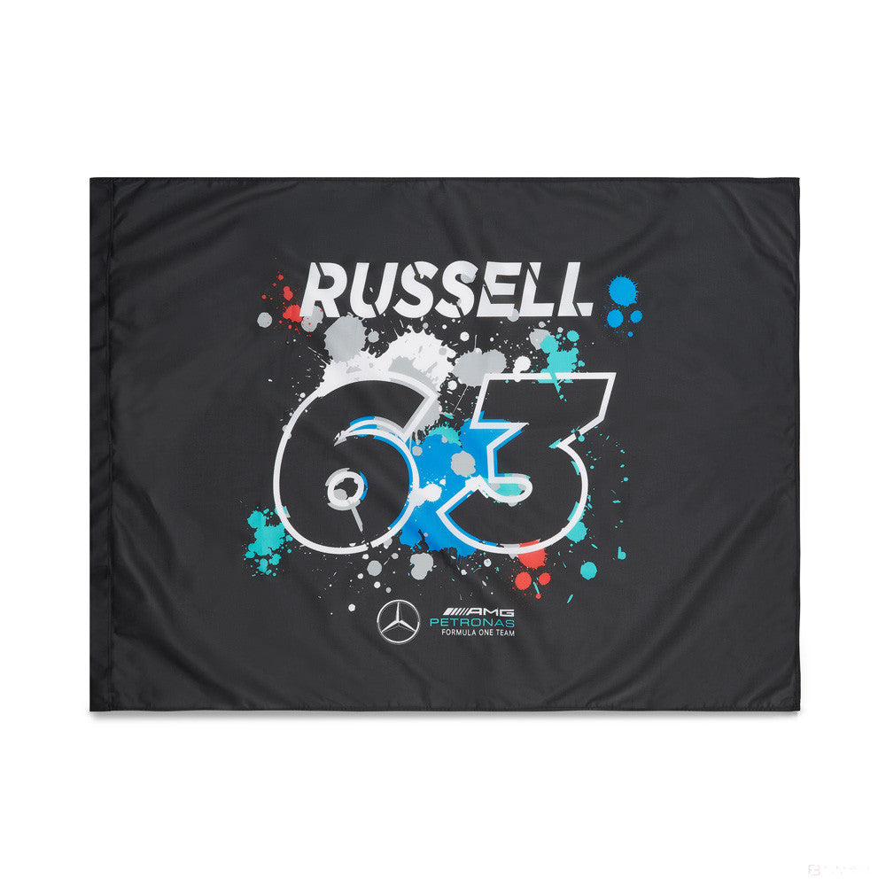Vlajka Mercedes, George Russell 120x90 cm, viacfarebná, 2022