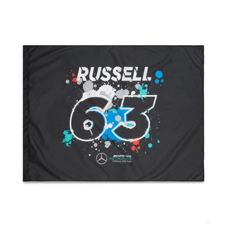 Vlajka Mercedes, George Russell 120x90 cm, viacfarebná, 2022 - FansBRANDS®