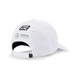 Bejzbalová čiapka Mercedes, George Russell, dospelý, biela, 2022