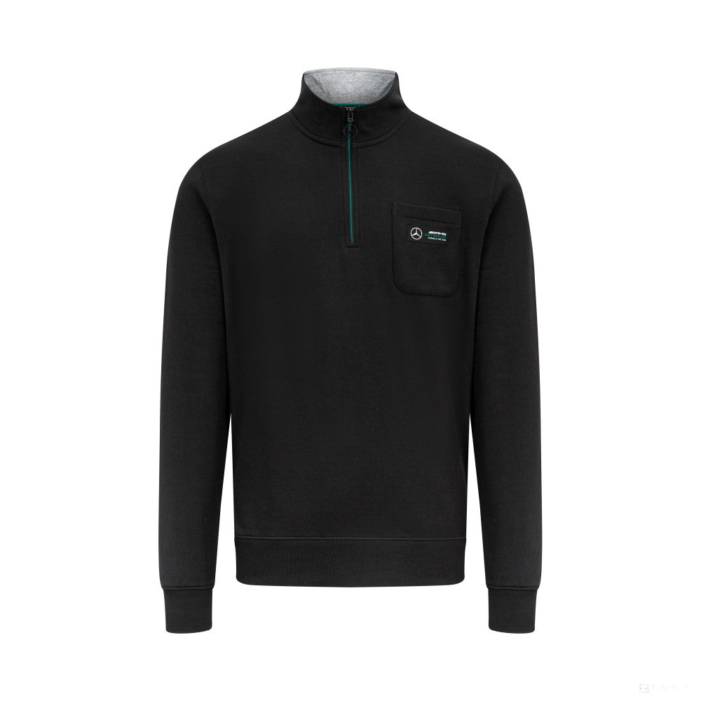 Mercedes sweatshirt, 1/4 Zip, black - FansBRANDS®