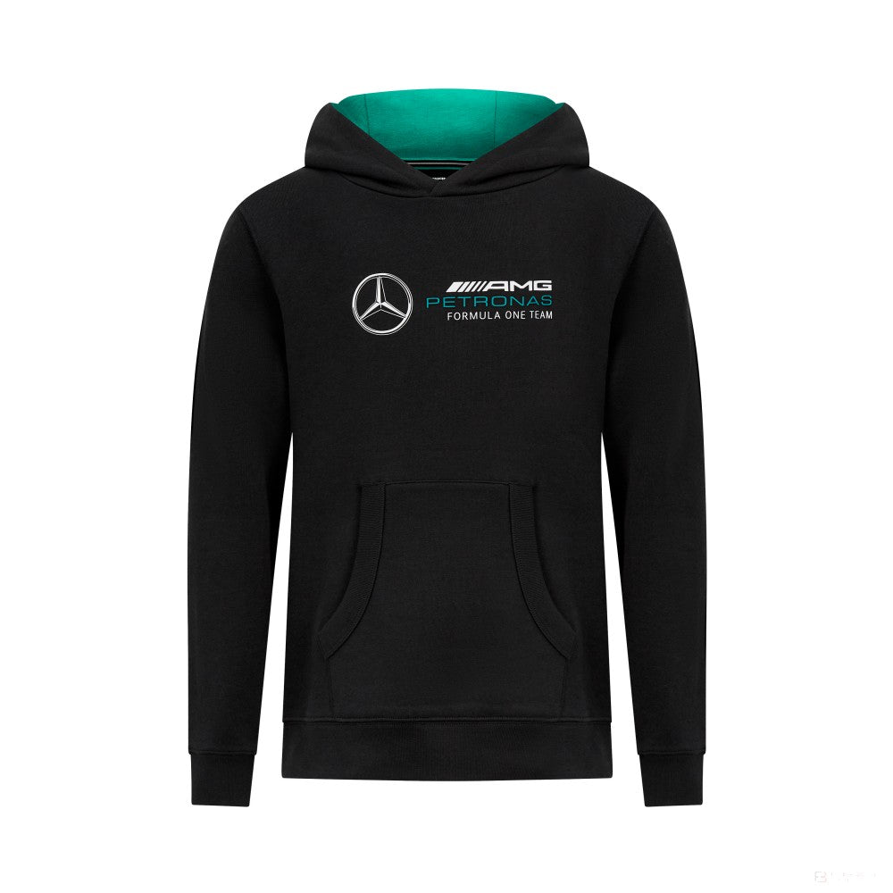 Mercedes sweatshirt, hooded, AMG logo, kids, black