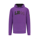 Mercedes sweatshirt, hooded, Lewis Hamilton, purple - FansBRANDS®