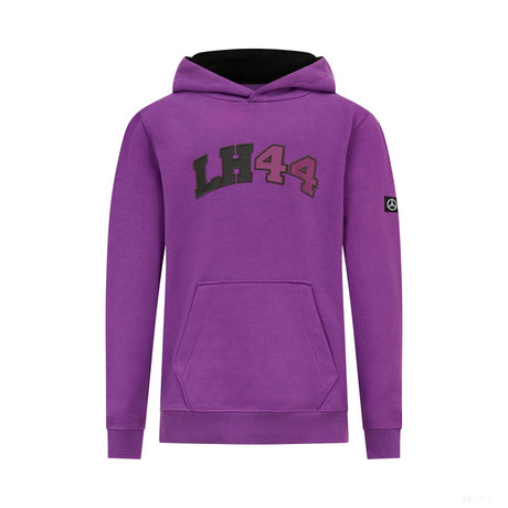 Mercedes sweatshirt, hooded, Lewis Hamilton, kids, purple - FansBRANDS®