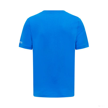 Mercedes t-shirt, George Russell logo, blue - FansBRANDS®