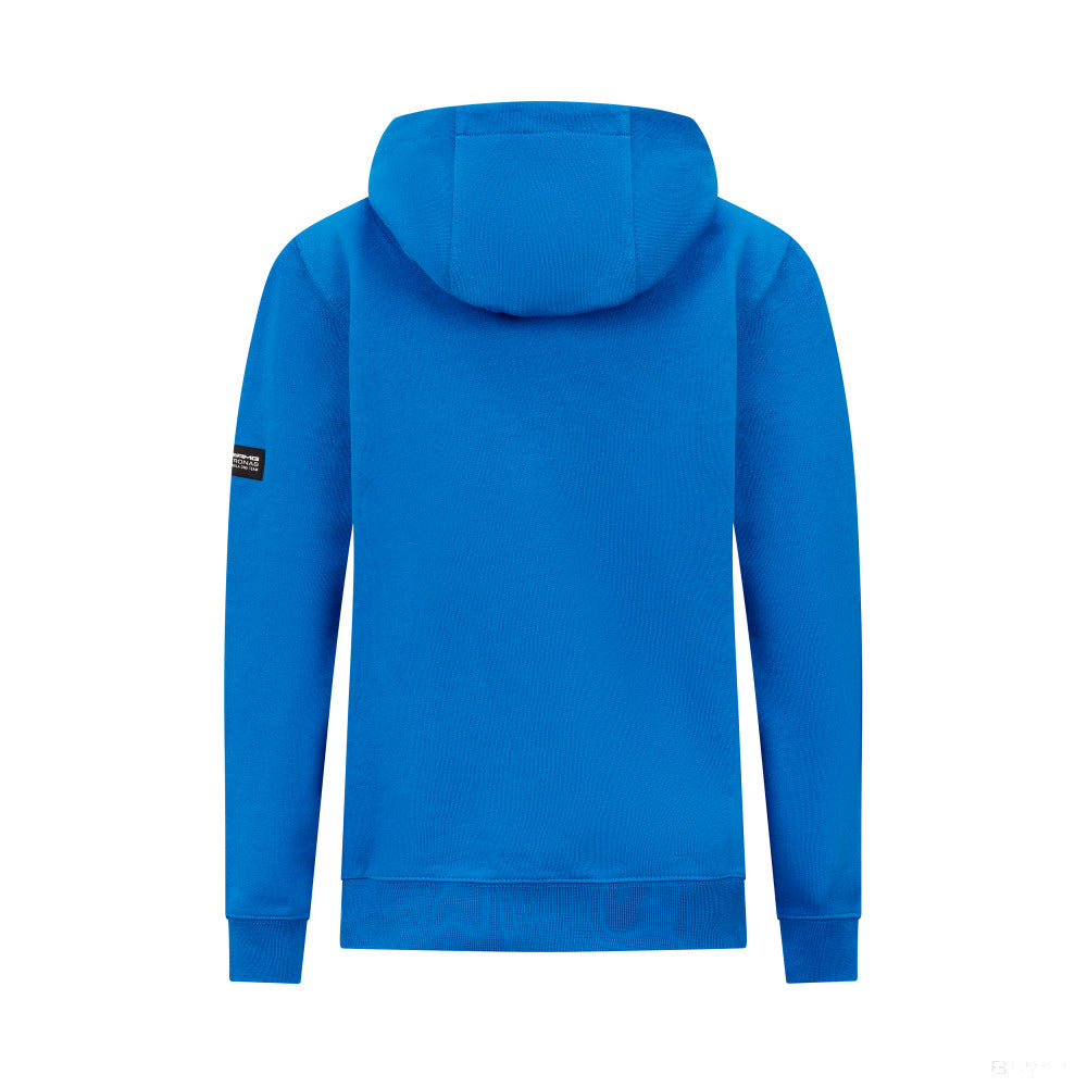 Mercedes sweatshirt, hooded, George Russell, kids, blue