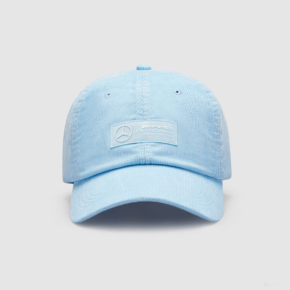 Mercedes baseball cap, retro cord, blue - FansBRANDS®