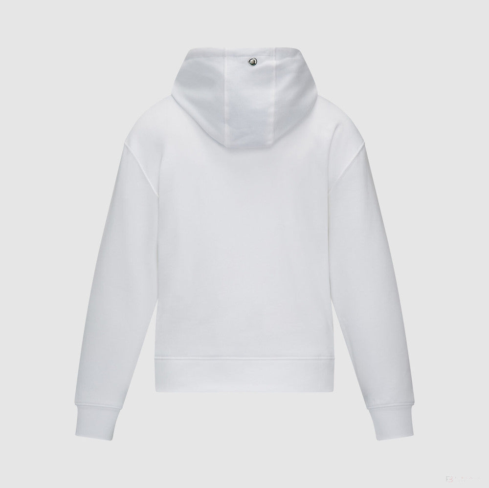 Mercedes sweatshirt, hooded, oversized, women, white - FansBRANDS®