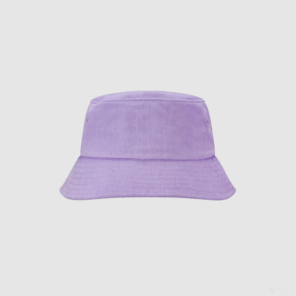 Mercedes bucket hat, retro cord, purple