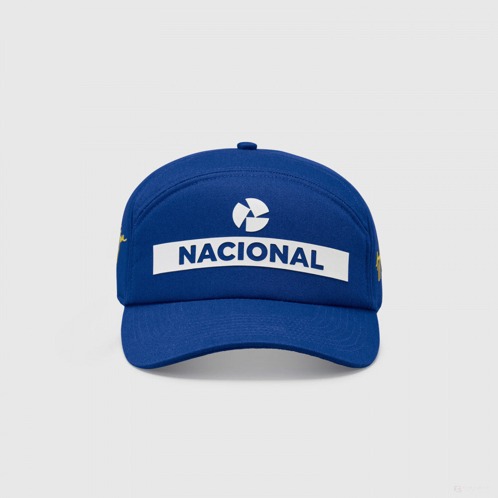 Čiapka Ayrton Senna Flatbrim, Nacional, modrá, 2021 - FansBRANDS®