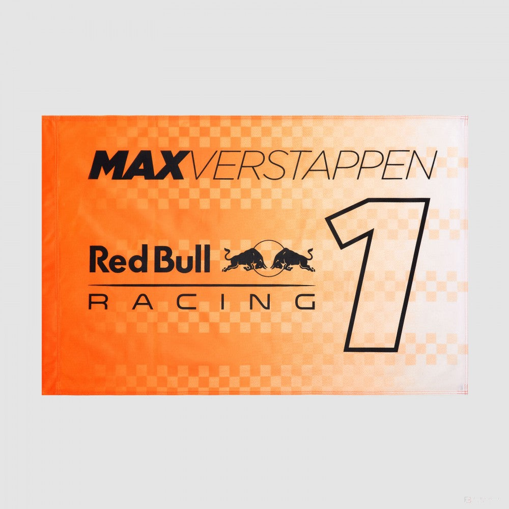 Vlajka Red Bull Max Verstappen číslo 1, 90x60 cm, oranžová, 2022