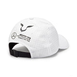Mercedes baseball cap, Lewis Hamilton, white, 2023