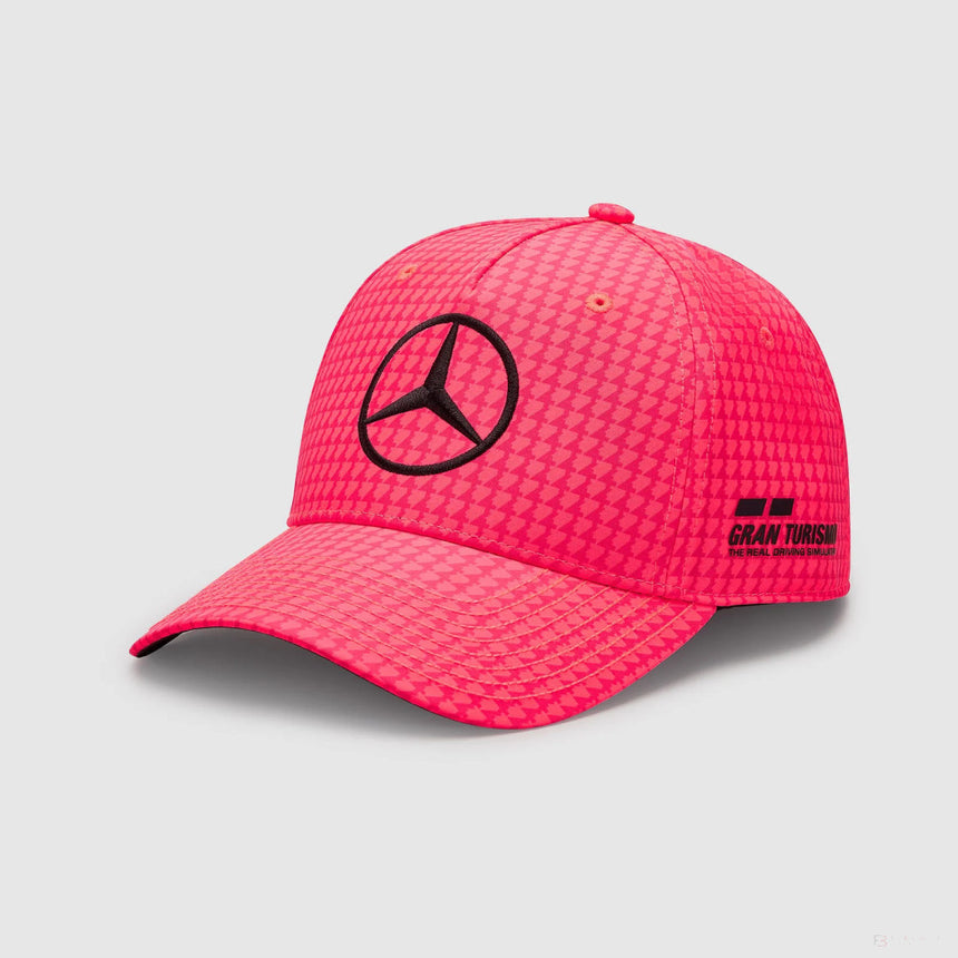 Mercedes baseball cap, Lewis Hamilton, neon pink, 2023 - FansBRANDS®